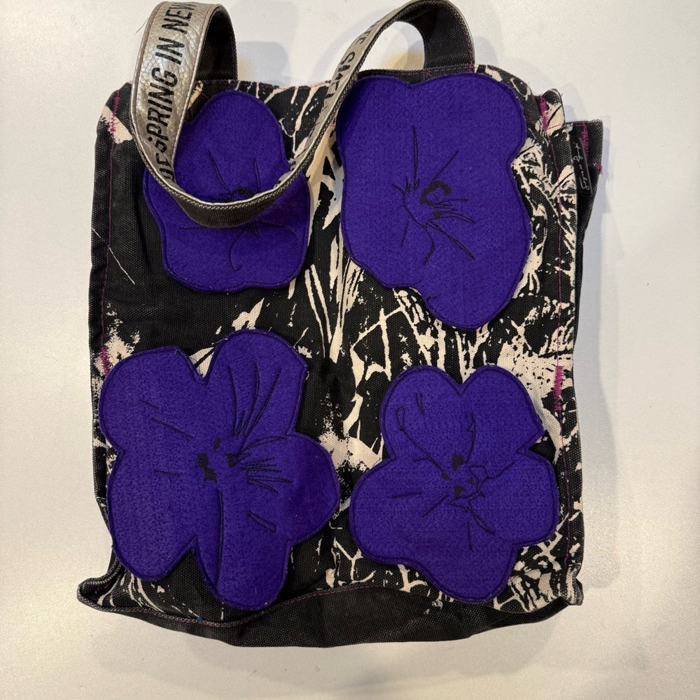 Andy Warhol 1964 Bag Tote   distressed canvas.  Banana Coinpurse